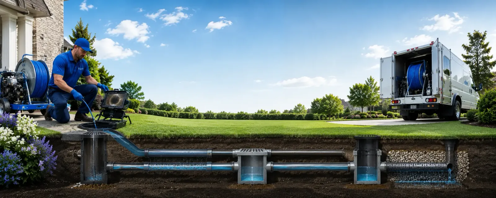 Outdoor drain cleaning information for Flatwoods, WV